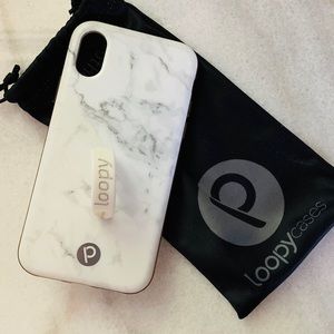 Loopy MAX iPhone X Phone Case Marble White